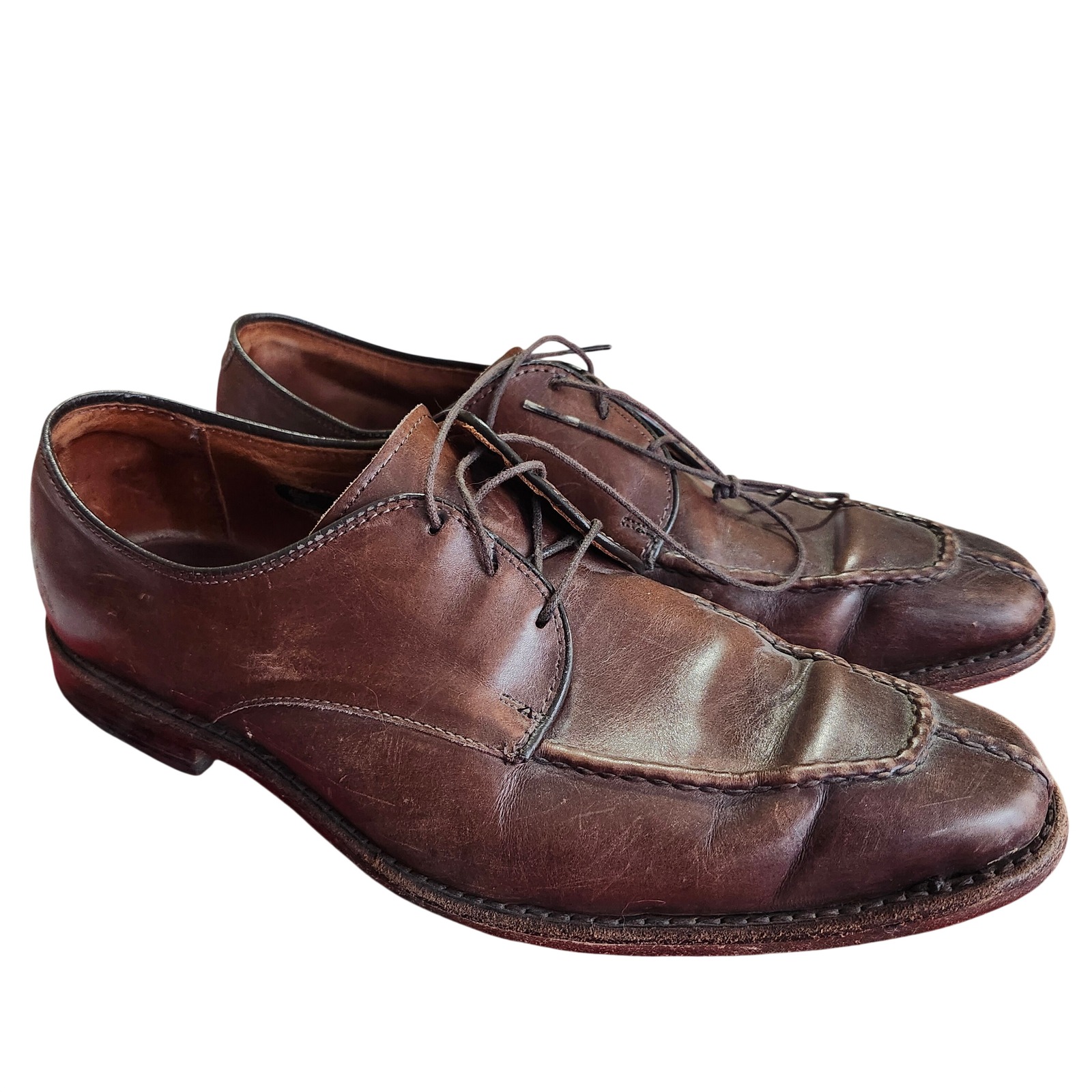 Allen Edmonds Parkway Men's 9.5 Brown Leather Oxford Shoes Heritage Classic
